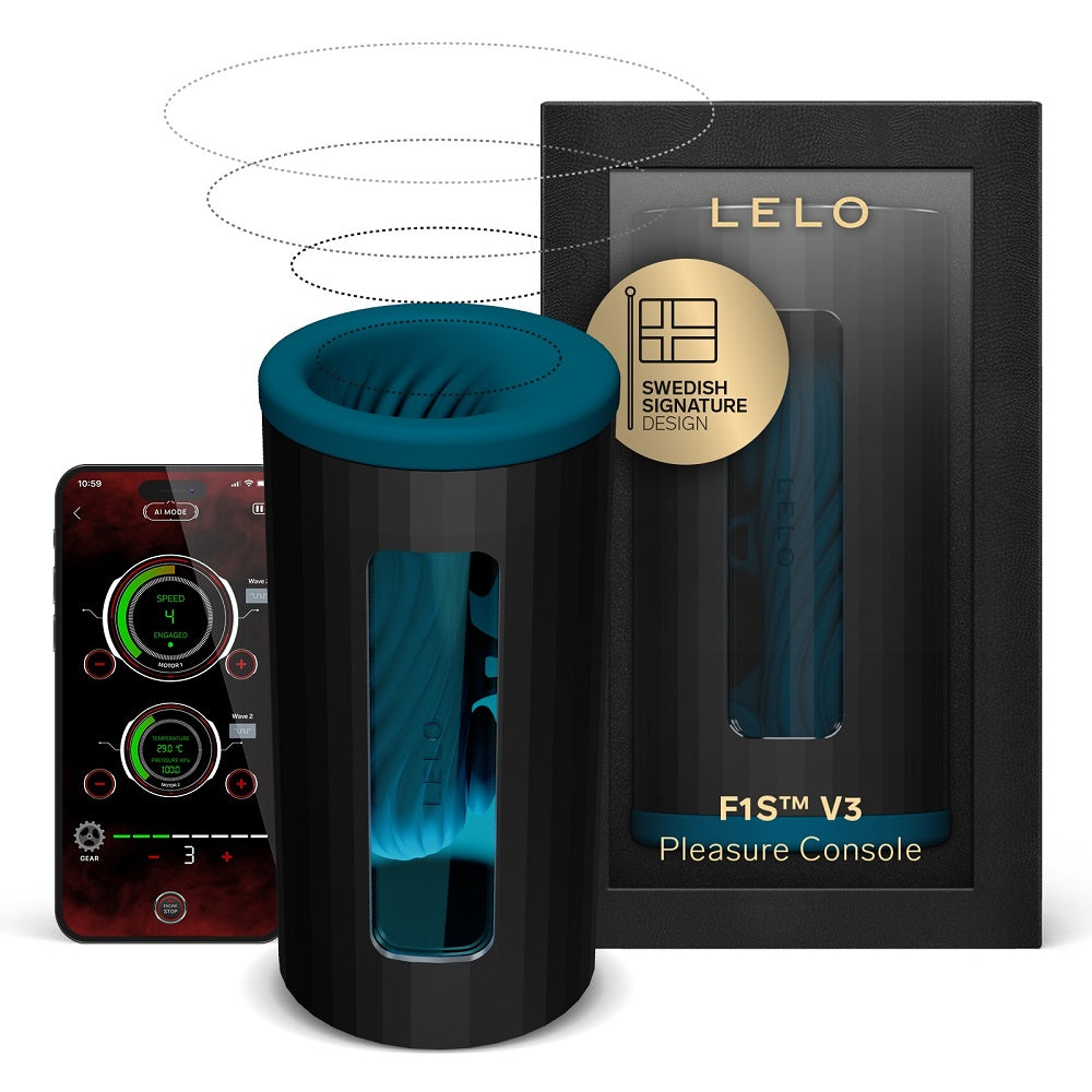 Lelo f1s v3 ai interactive male masturbator blue - male masturbators peaches and screams