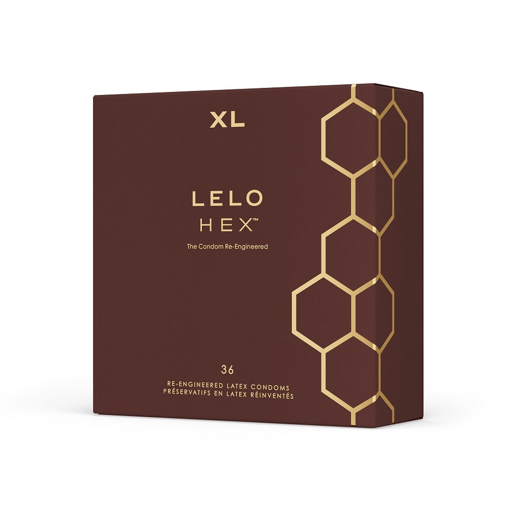 Lelo hex condoms respect xl 36 pack - condoms peaches and screams