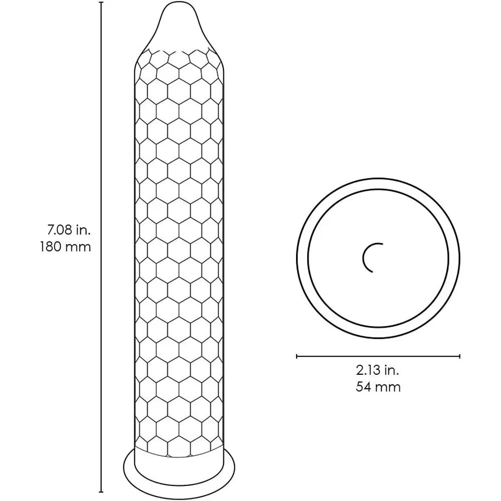 Lelo hex original regular condoms 3 pack - peaches and screams