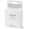 Lelo hex original regular condoms 3 pack - peaches and screams