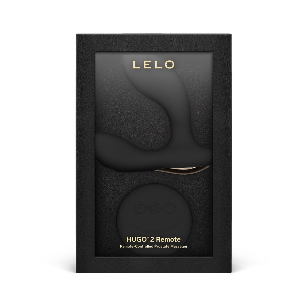 Lelo hugo 2 remote controlled prostate massager black - prostate massagers peaches and screams