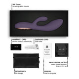 Lelo ina thrust rabbit vibrator purple twilight - rabbit vibrators peaches and screams