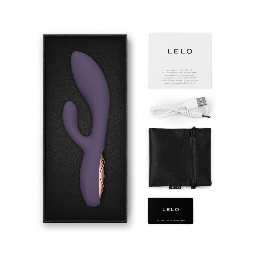 Lelo ina thrust rabbit vibrator purple twilight - rabbit vibrators peaches and screams