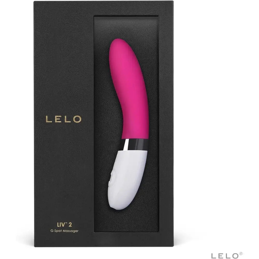 Lelo liv 2 cerise silicone pink rechargeable g spot vibrator - peaches and screams