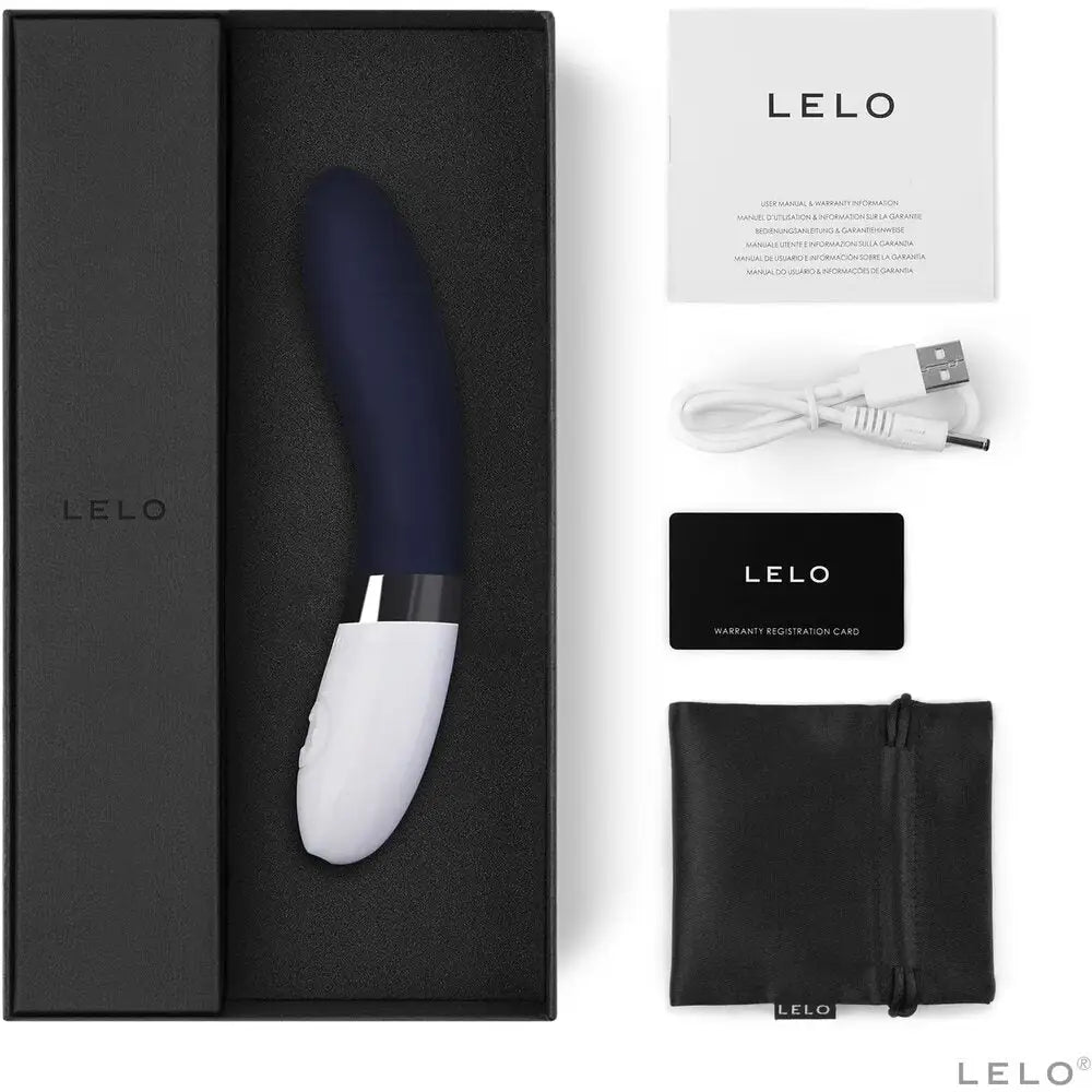 Lelo liv 2 silicone blue rechargeable g spot vibrator - peaches and screams