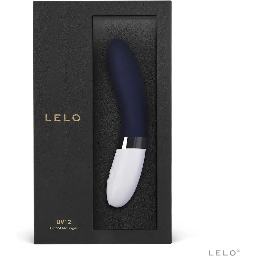 Lelo liv 2 silicone blue rechargeable g spot vibrator - peaches and screams