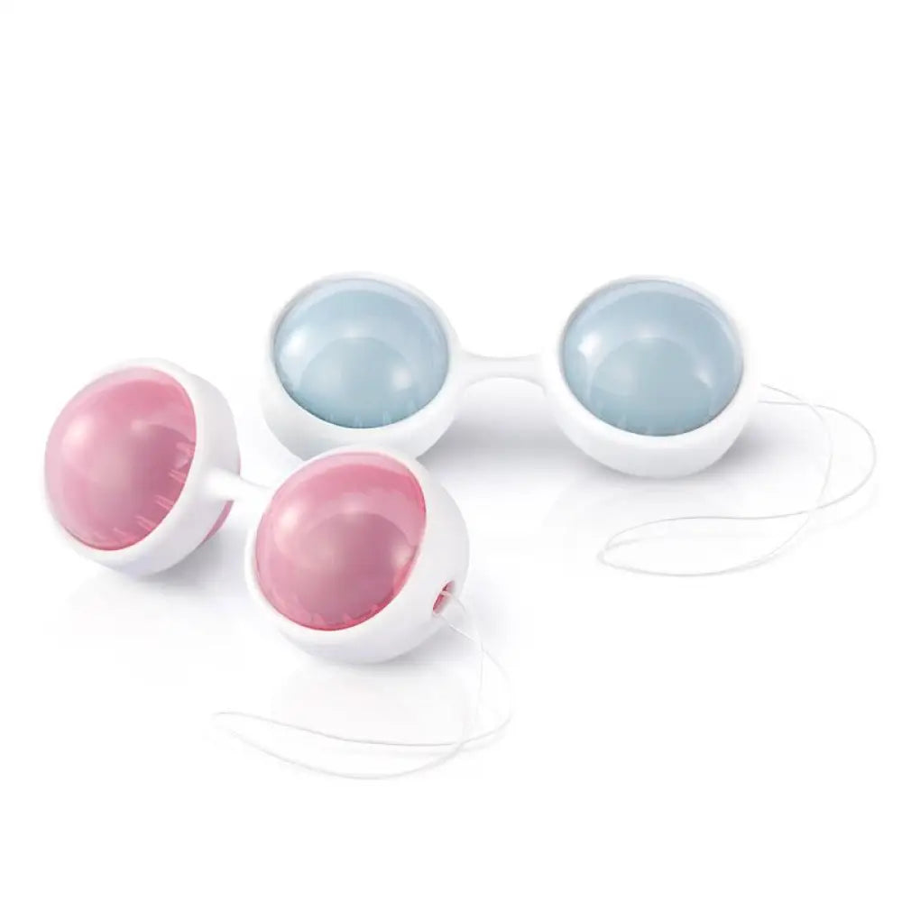 Lelo luna mini pink and blue pelvic floor orgasm ball beads - peaches and screams
