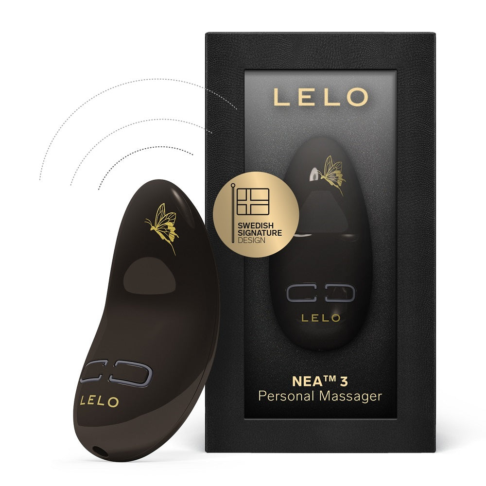 Lelo nea 3 clitoral massager black - clitoral vibrators peaches and screams
