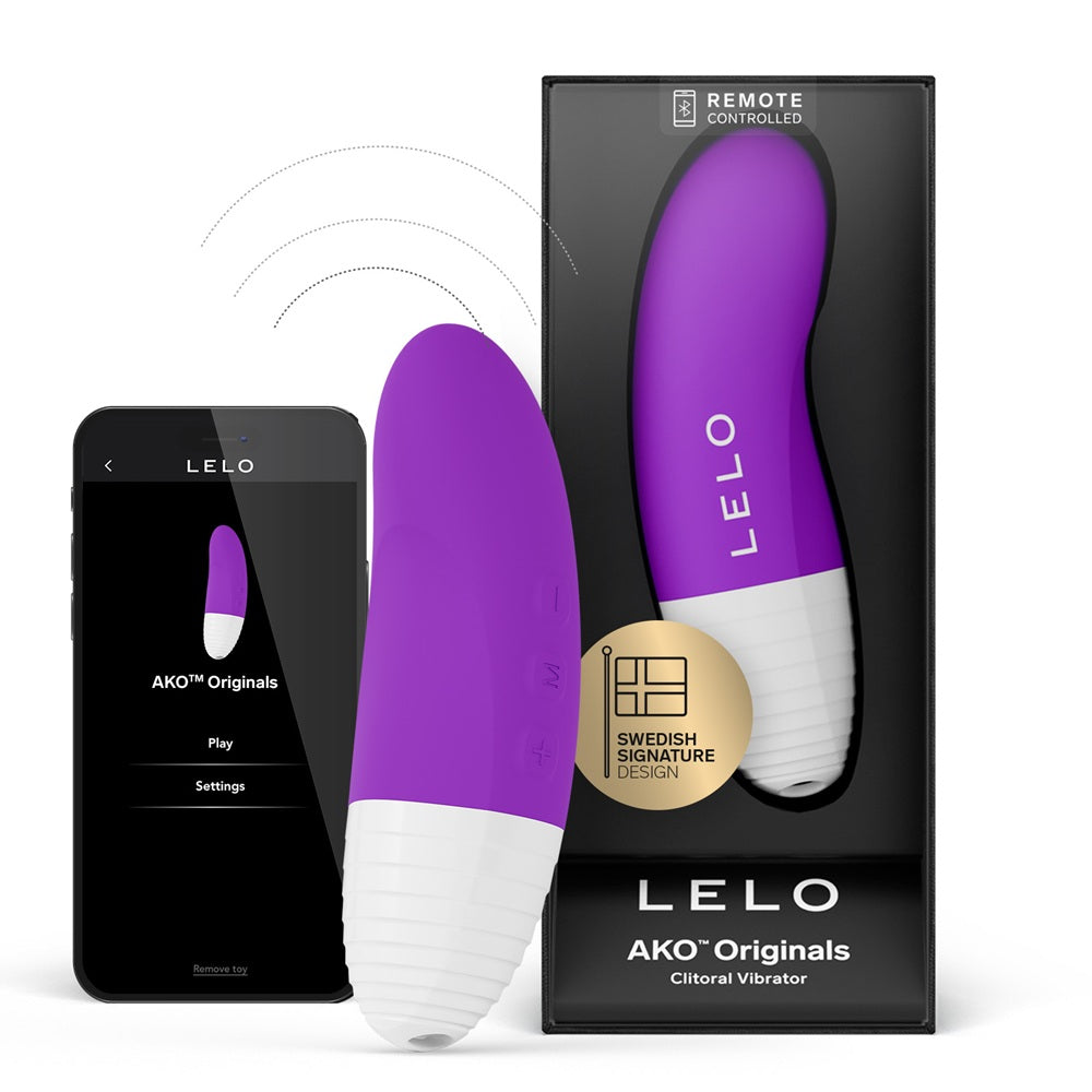 Lelo originals ako clitoral massager with travel lock - clitoral vibrators peaches and screams