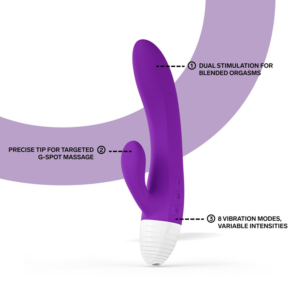 Lelo originals kaya rabbit vibrator silicone - peaches and screams