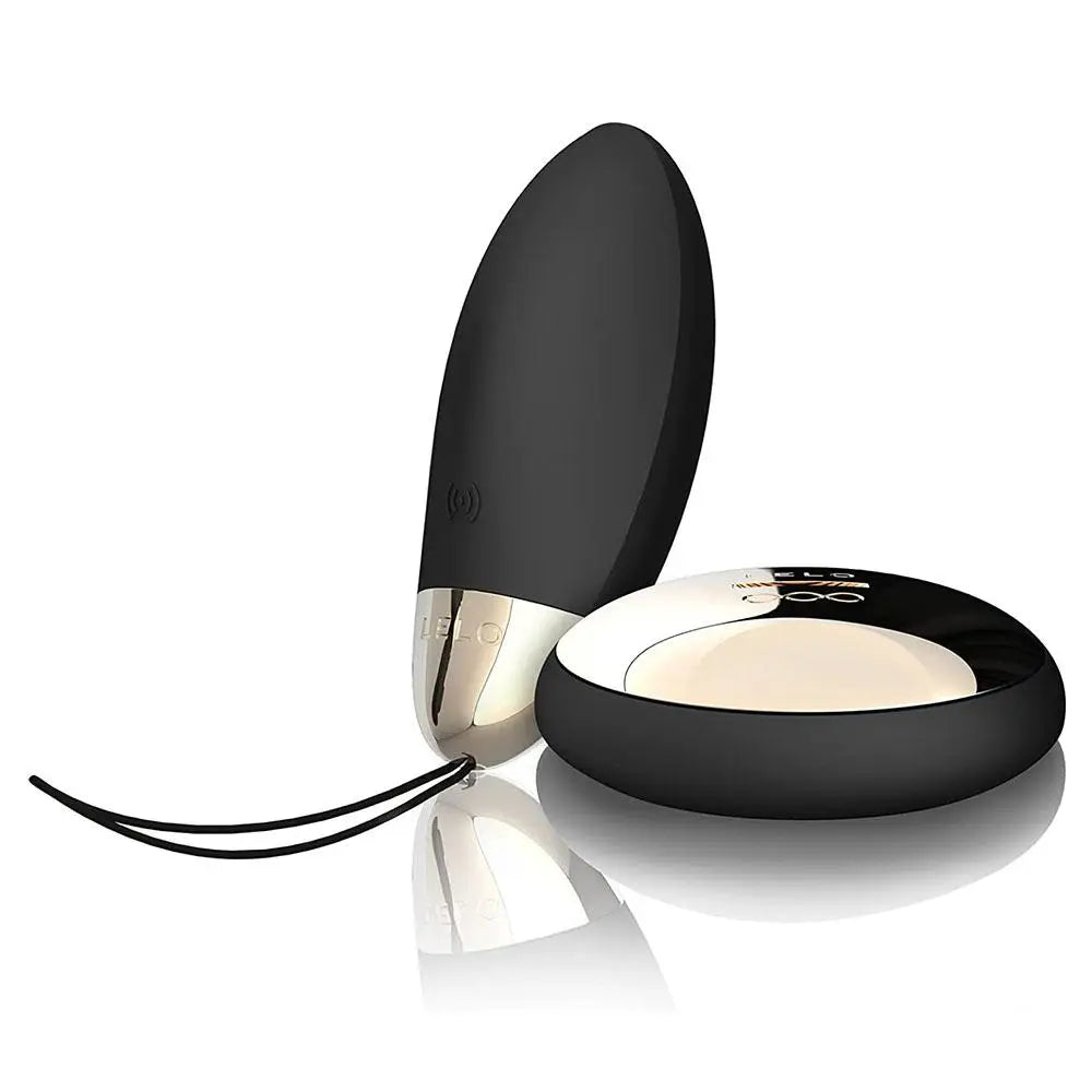 Lelo silicone black mini bullet vibrator with remote control - peaches and screams