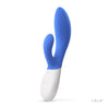 Lelo silicone blue rechargeable wave motion rabbit vibrator - peaches and screams