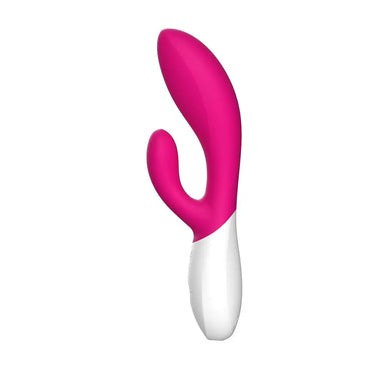 Lelo Silicone Pink Rechargeable Rabbit Vibrator With Wave Motion Tech - Peaches and Screams