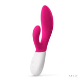 Lelo silicone pink rechargeable rabbit wave motion vibrator - peaches and screams