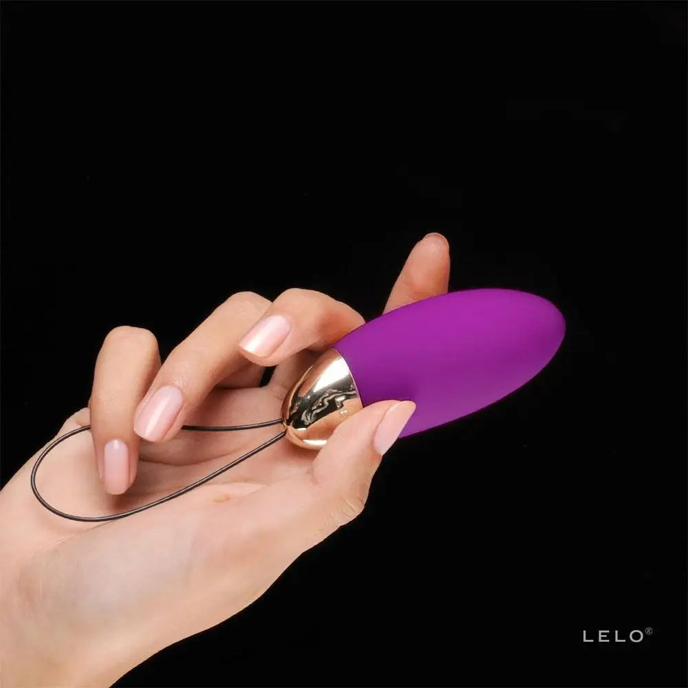 Lelo silicone purple mini bullet vibrator with remote - peaches and screams