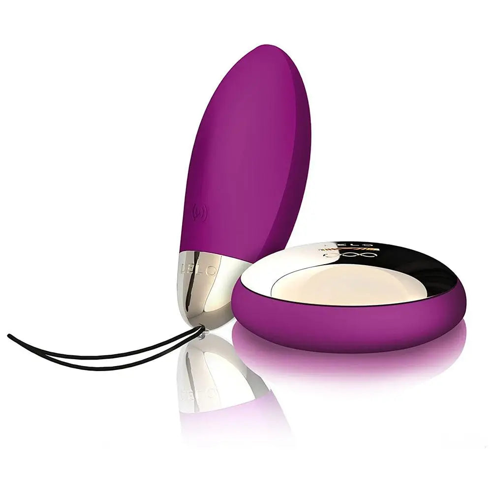 Lelo silicone purple mini bullet vibrator with remote - peaches and screams