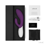 Lelo silicone purple rabbit vibrator with wave motion tech - peaches and screams