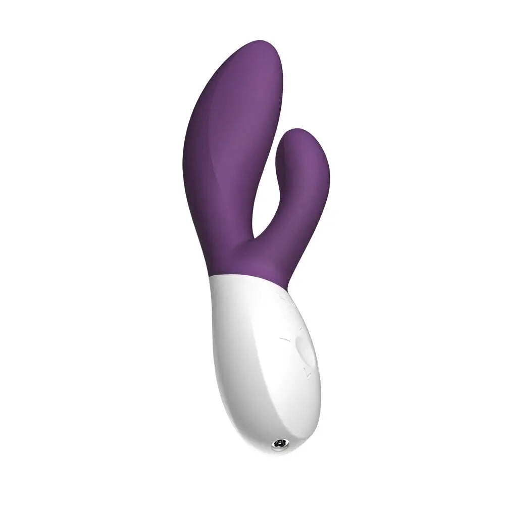 Lelo silicone purple rabbit vibrator with wave motion tech - peaches and screams