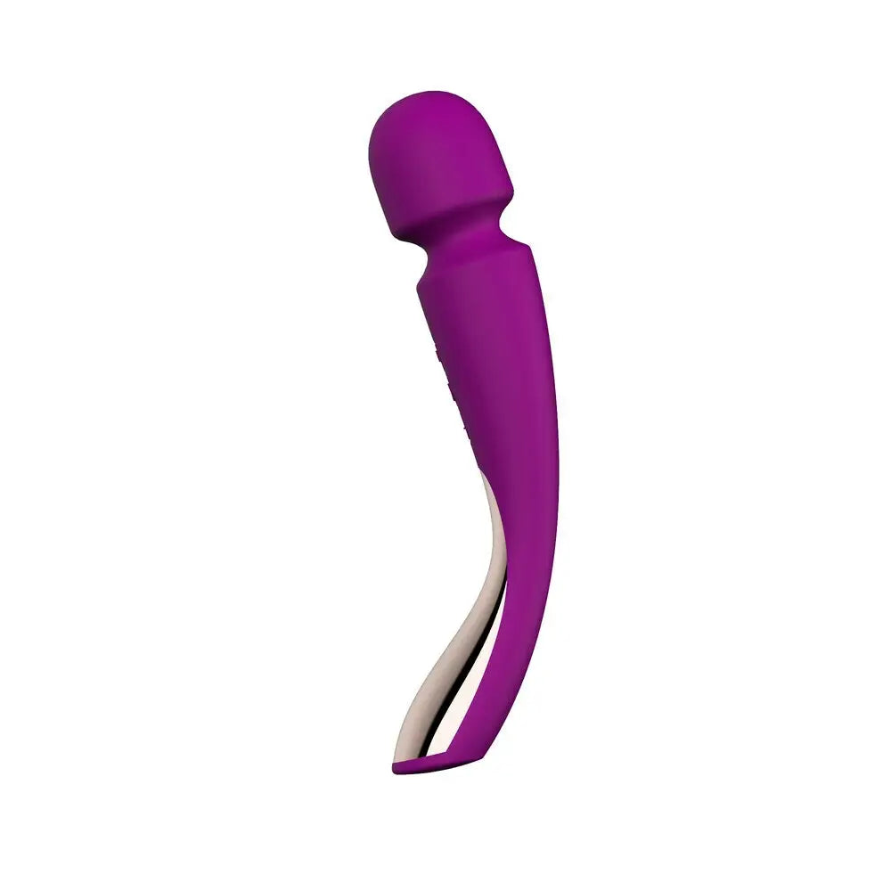Lelo Silicone Purple Rechargeable Multi - speed Wand Massager - Peaches and Screams