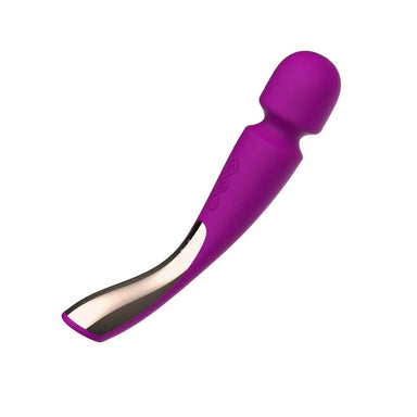 Lelo Silicone Purple Rechargeable Multi - speed Wand Massager - Peaches and Screams