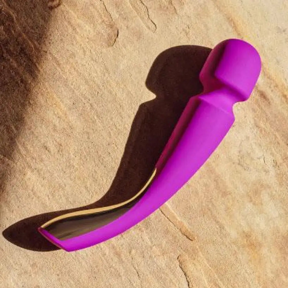 Lelo silicone purple rechargeable waterproof magic wand - peaches and screams