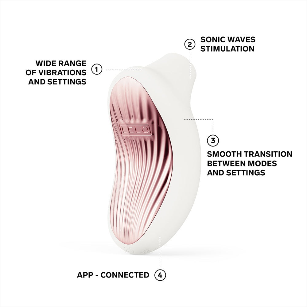 Lelo sona 3 clitoral massager cream - suction vibrators peaches and screams