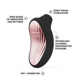 Lelo sona 3 cruise black clitoral massager - suction vibrators peaches and screams