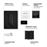 Lelo sona 3 cruise black clitoral massager - suction vibrators peaches and screams
