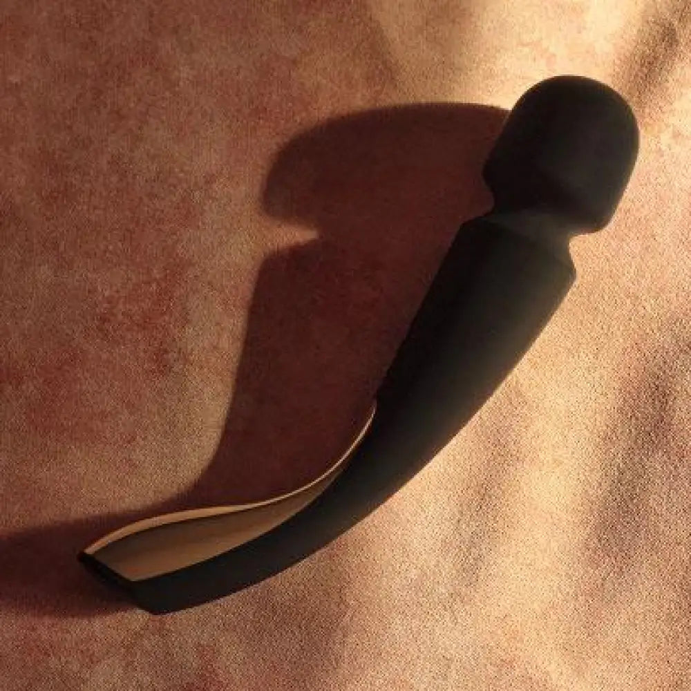 Lelo Wand 2 Silicone Black Rechargeable Waterproof Wand Vibrator - Peaches and Screams