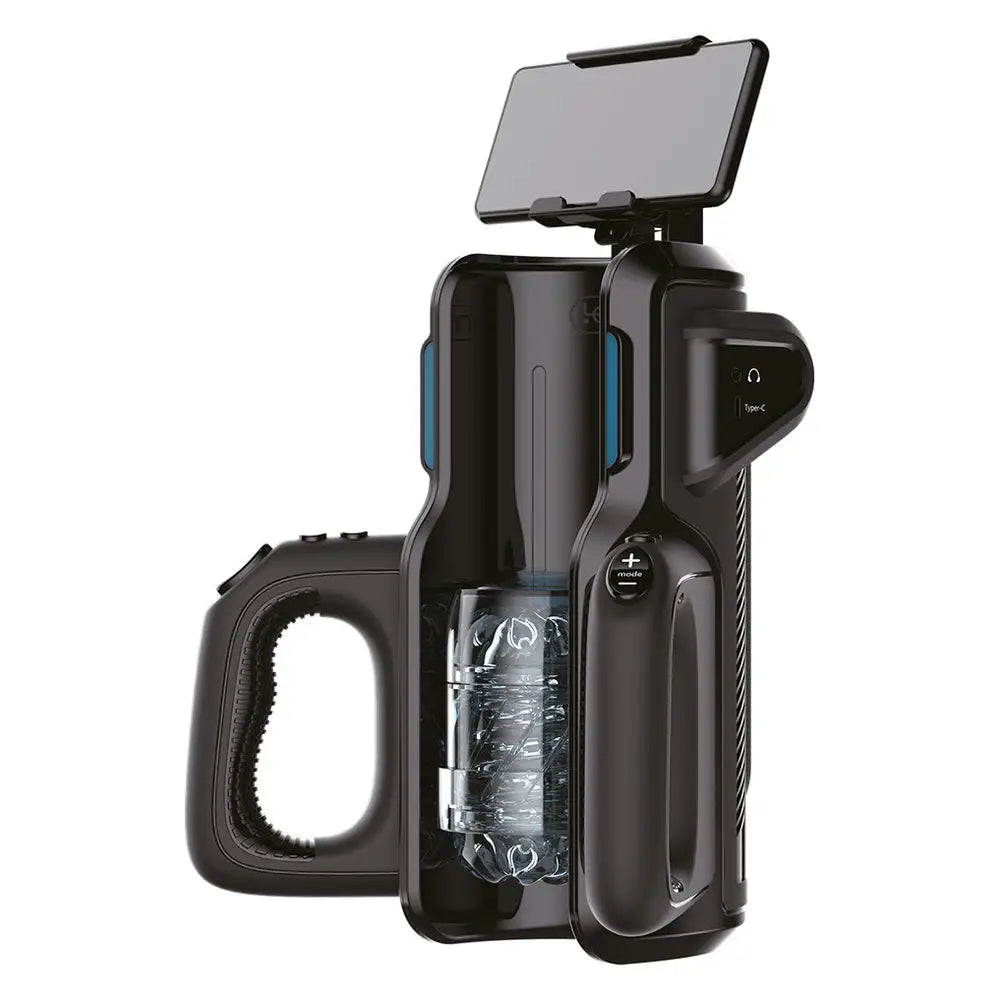 Leten super thrusting masturbator with phone mount - peaches and screams