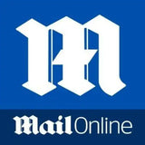 Logo of MailOnline, featuring a stylized white ’M’ on a blue background.