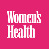 Logo for Women’s Health magazine in white text on a bright pink background.