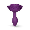 Love to love silicone purple open rose small butt plug - peaches and screams