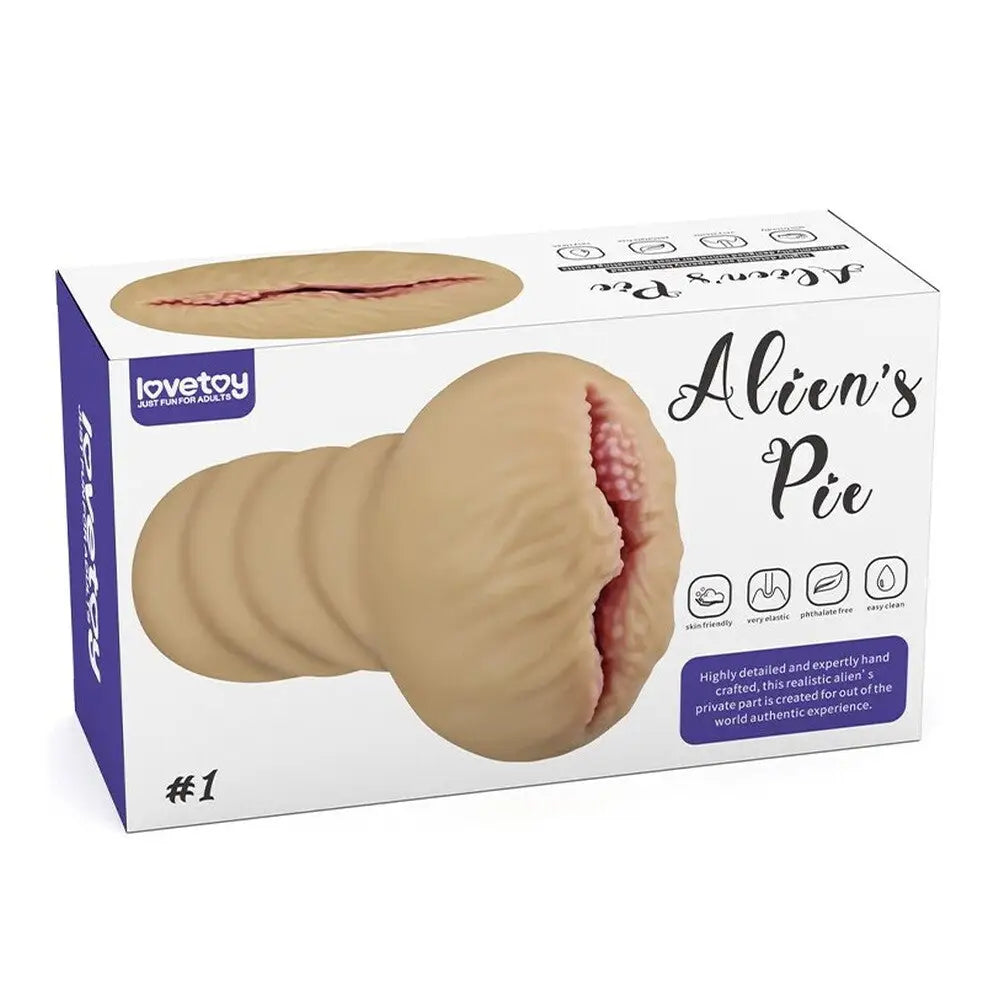 Lovetoy Aliens Pie Number 1 Flesh Pink Rubber Stealth Masturbator - Peaches and Screams