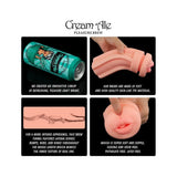 Lovetoy flesh pink brew cream ale mouth masturbator 8 inch - peaches and screams