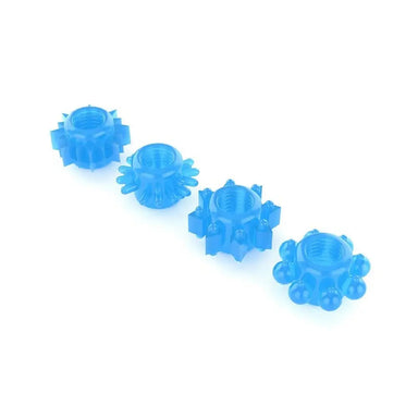 Lovetoy Glow In The Dark Rubber Textured Cock Ring Set - Peaches and Screams