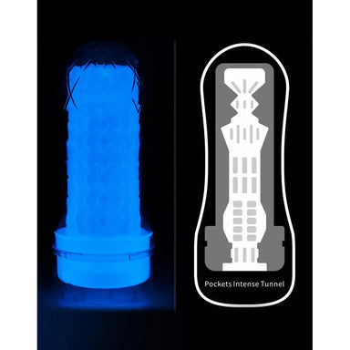 Lovetoy Rubber Glow In The Dark Stealth Masturbator For Him - Peaches and Screams