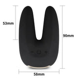 Lovetoy silicone black twin clitoral vibrator rechargeable - peaches and screams