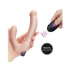 Lovetoy silicone flesh pink vibrating strapless strap - peaches and screams