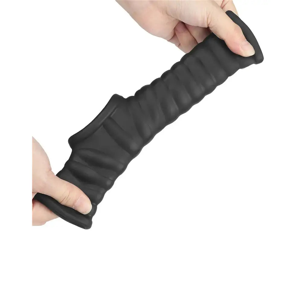 Lovetoy wave vibrating penis and scrotum sleeve - peaches and screams