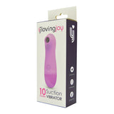 Loving joy 10 function clitoral suction vibrator pink - suction vibrators peaches and screams
