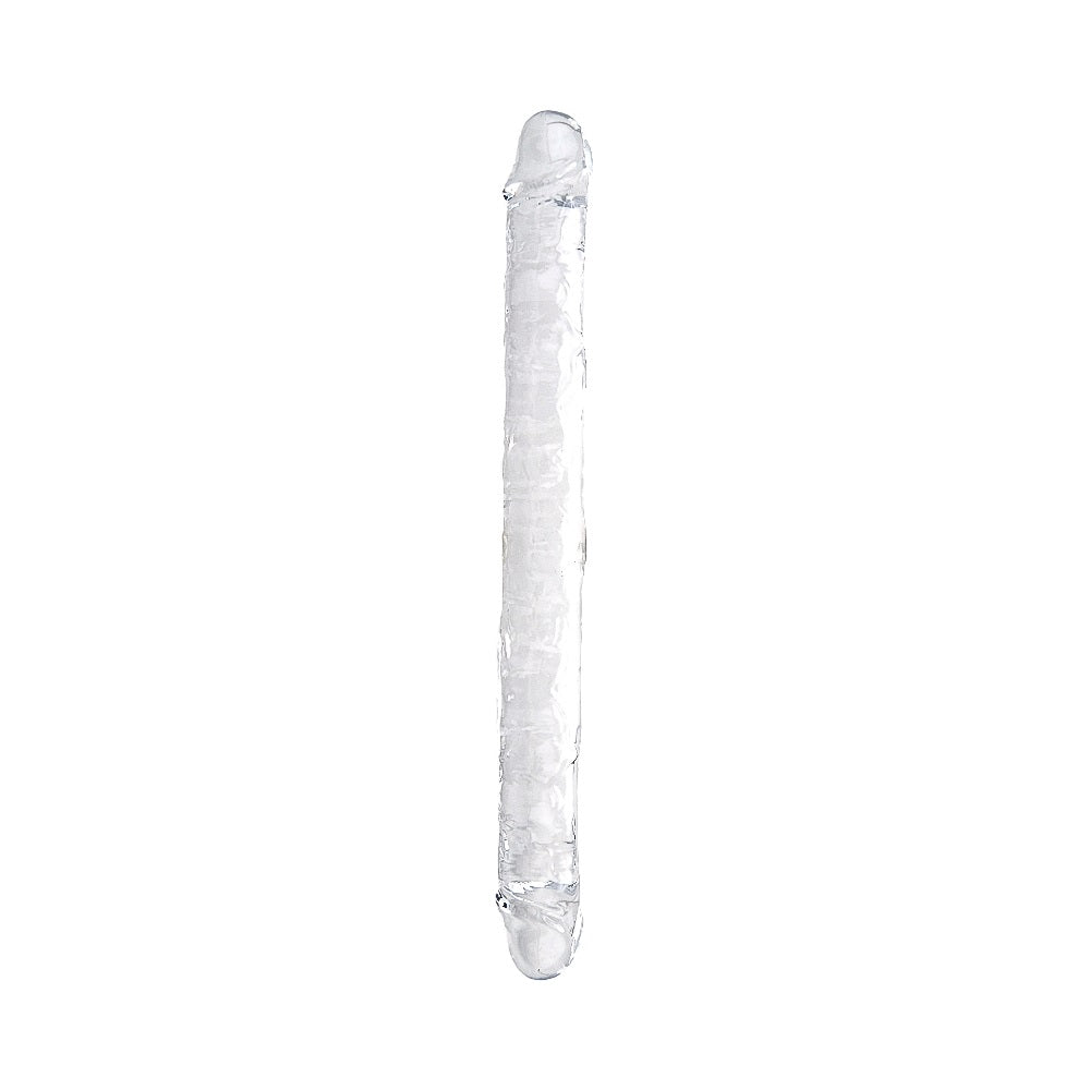 Loving joy 18 inch double ended dildo clear - double ended dildos peaches and screams