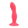 Loving joy 6 inch silicone dildo with suction cup pink - suction cup dildos peaches and screams