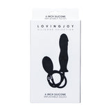 Loving joy 6 inch silicone inflatable dildo - inflatable dildos peaches and screams