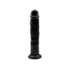 Loving joy 7.5 inch suction cup dildo black - dildos peaches and screams
