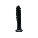 Loving joy 7.5 inch suction cup dildo black - dildos peaches and screams