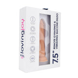Loving joy 7.5’’ remote thrusting & vibrating silicone dildo - dildos peaches and screams