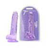 Loving joy 7 inch dildo with balls purple - dildos peaches and screams