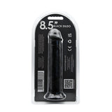 Loving joy 8.5 inch suction cup dildo black - dildos peaches and screams
