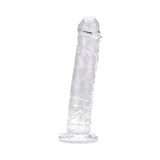 Loving joy 8.5 inch suction cup dildo clear - dildos peaches and screams